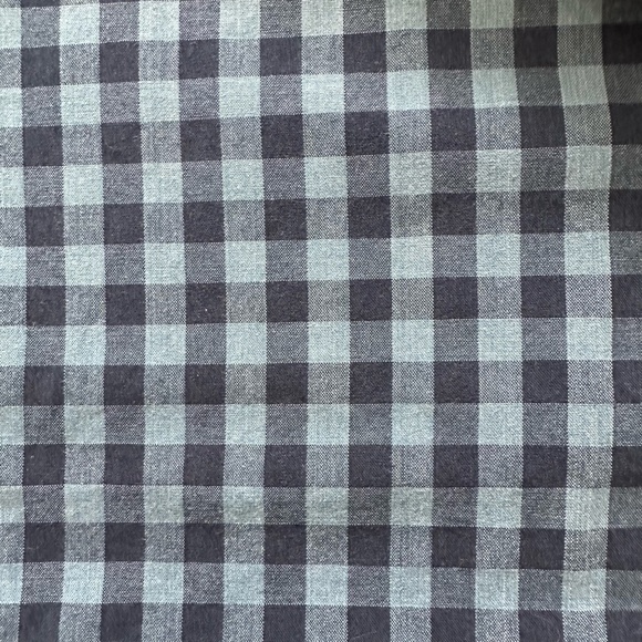 Men's Sonoma XL Long Sleeve Navy/Light Blue Plaid Casual Button Down Shirt - Picture 2 of 3